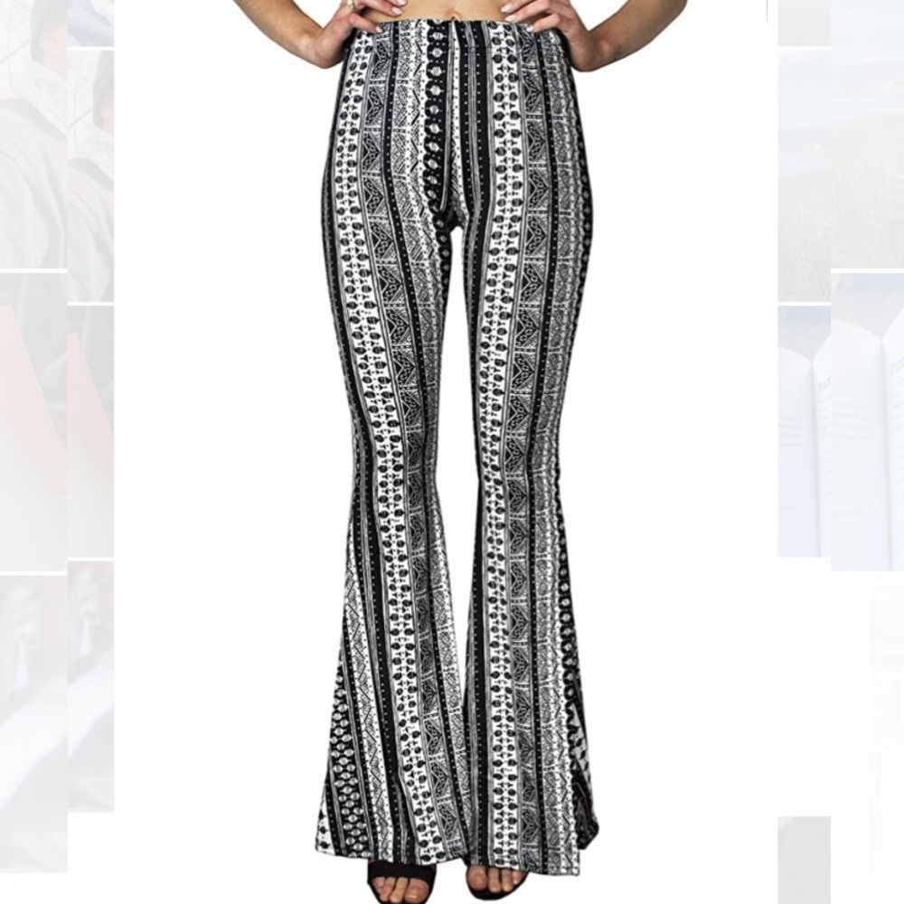 Forever 21 High waist Tribal flare pants